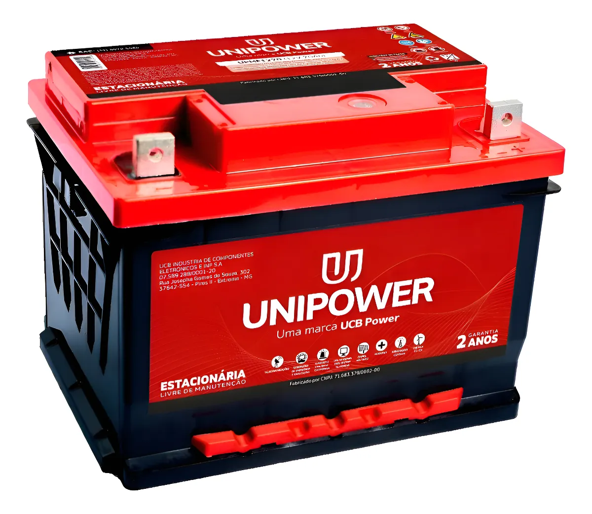Bateria Unipower 70ah 12v (df1000) 