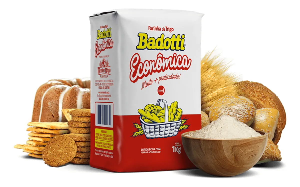 Farinha Badotti Econômica 1kg( fardo com ...