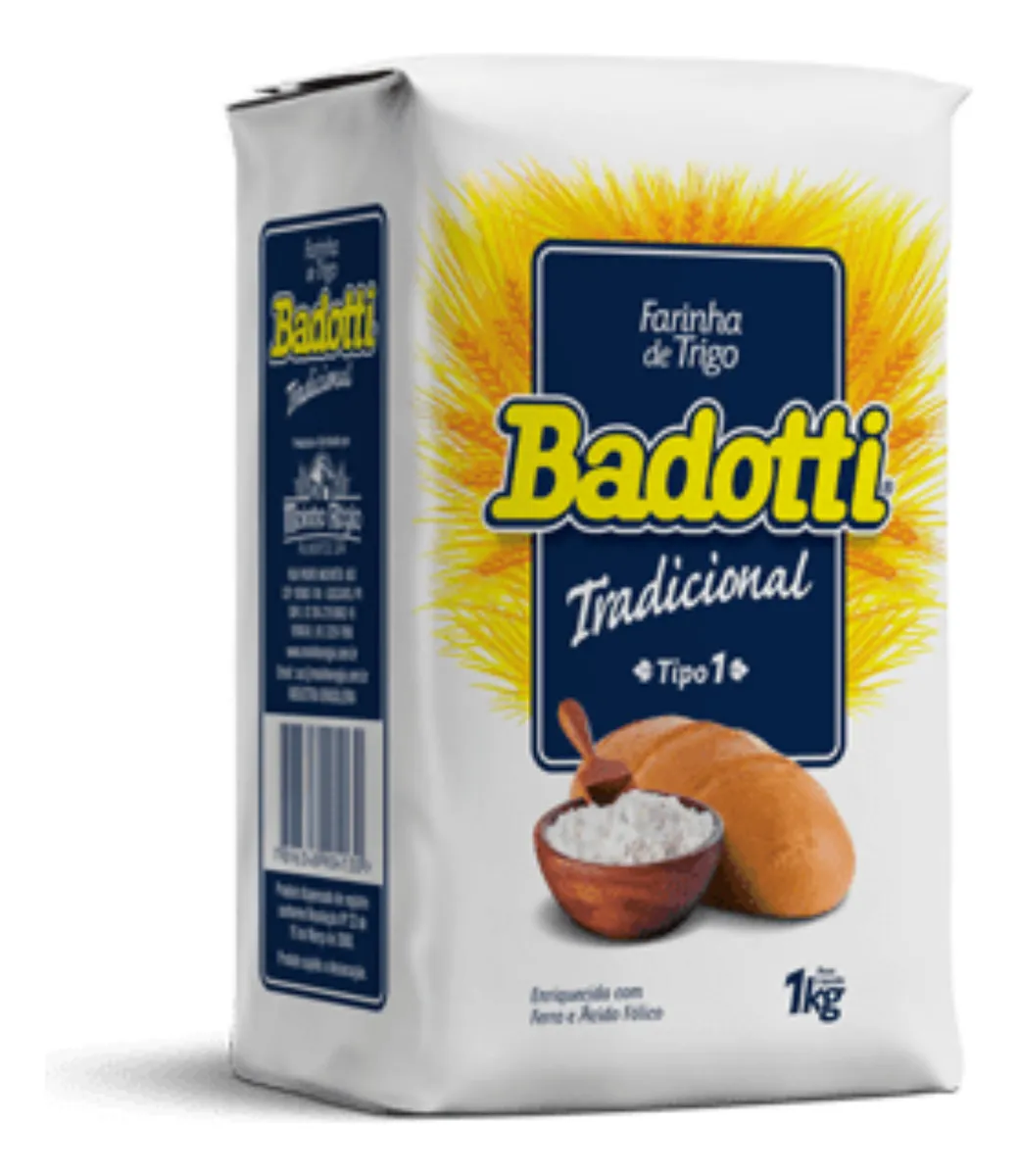 Farinha Badotti Tradicional 1kg ( fardo c...